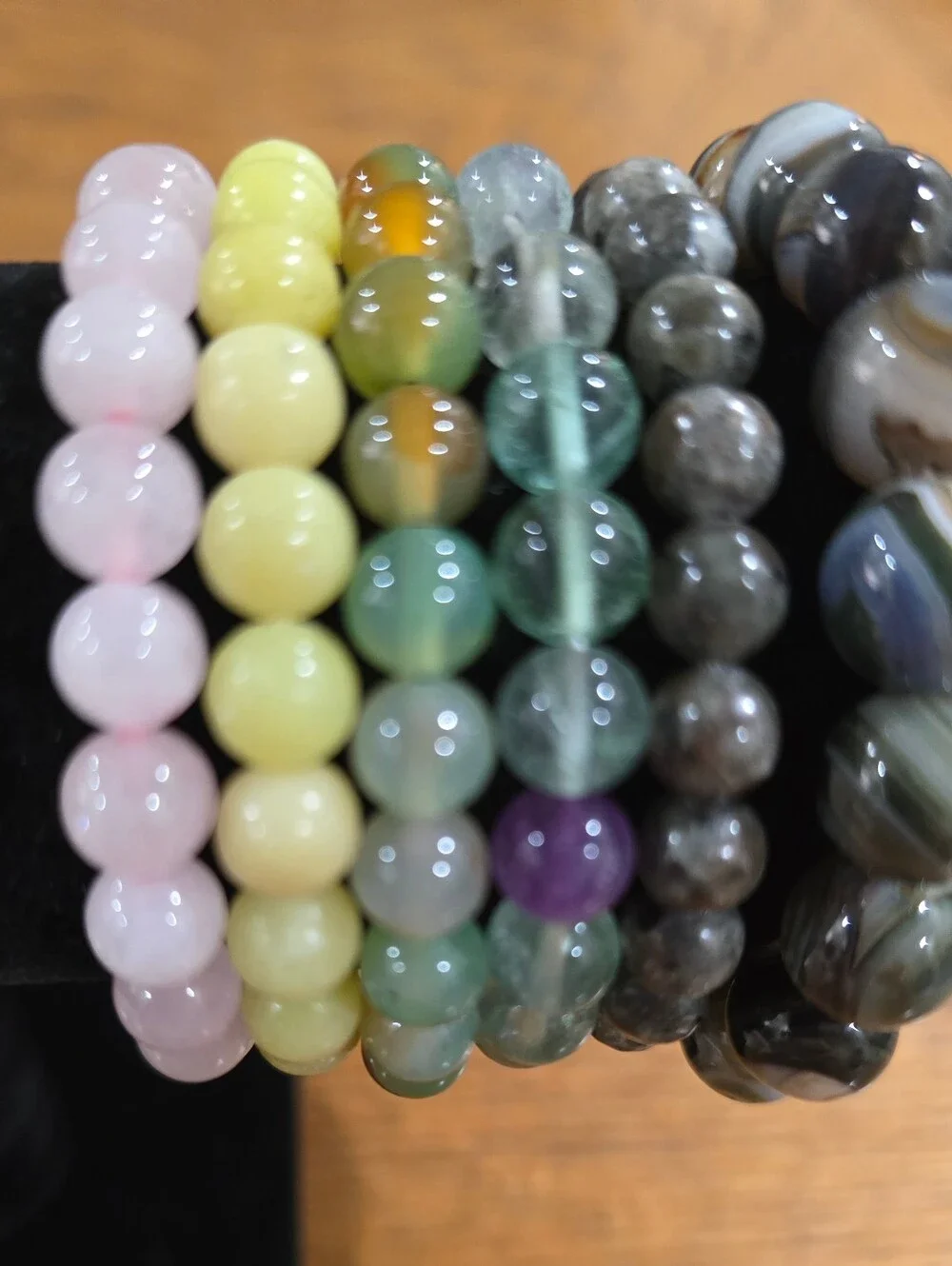 NWT Lot Of 13 Beaded Gemstone Bracelet Stack - Multi Color